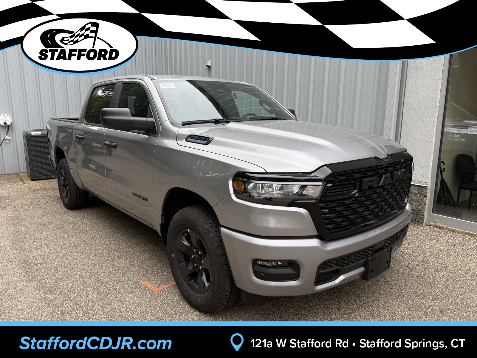 2025 Billet Silver Ram 1500 TRADESMAN CREW CAB 4X4 5'7 BOX Truck