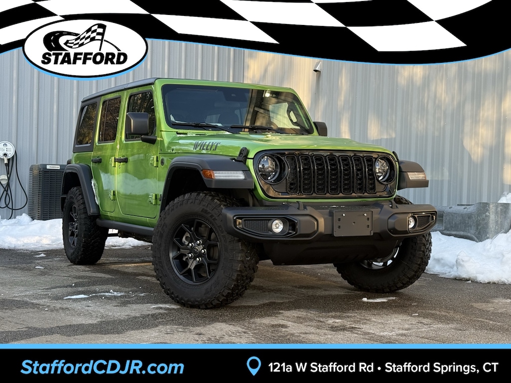 New 2025 Jeep Wrangler 4-DOOR WILLYS Sport Utility