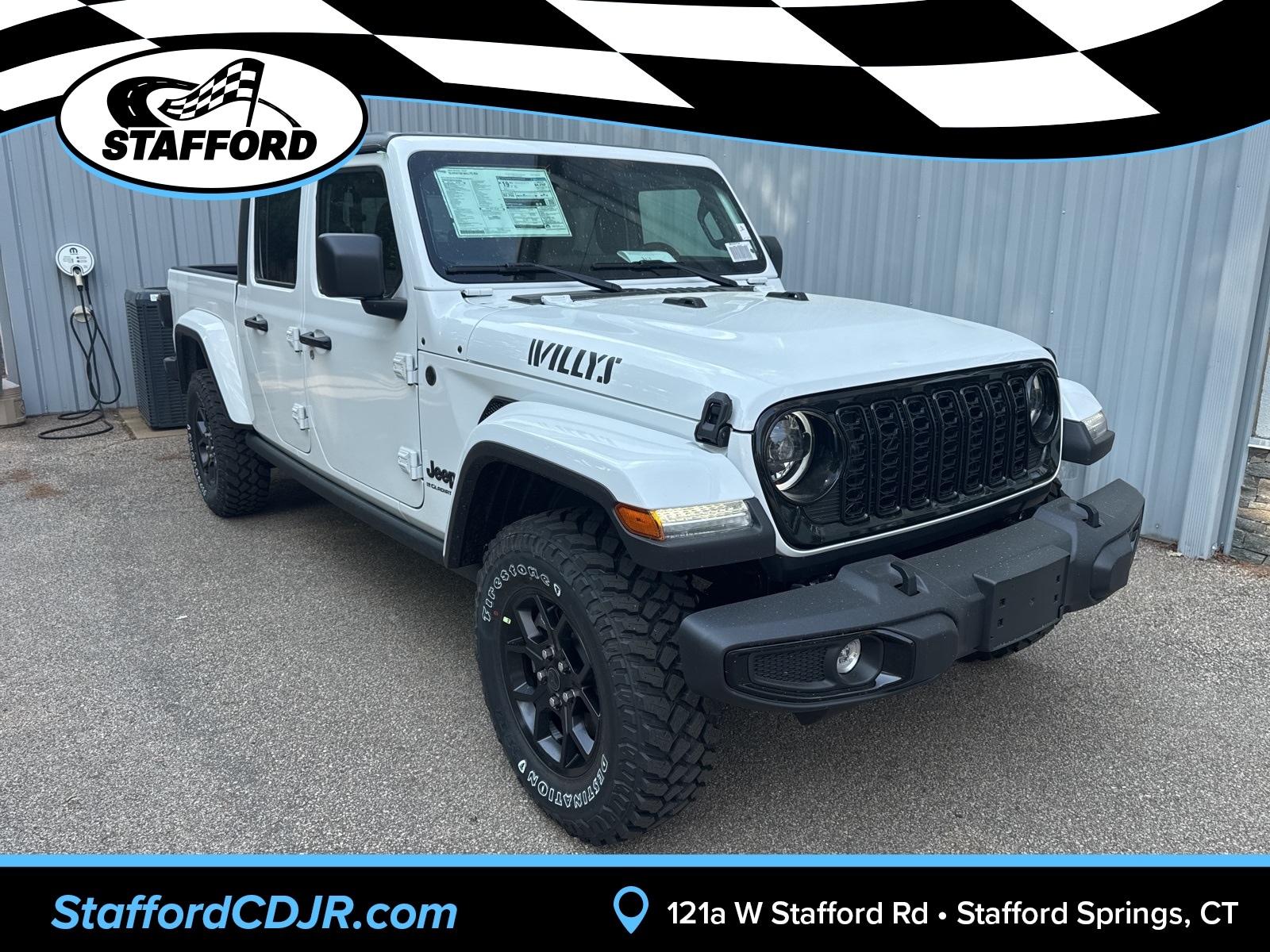 2025 Bright White Jeep Gladiator WILLYS 4X4 Truck
