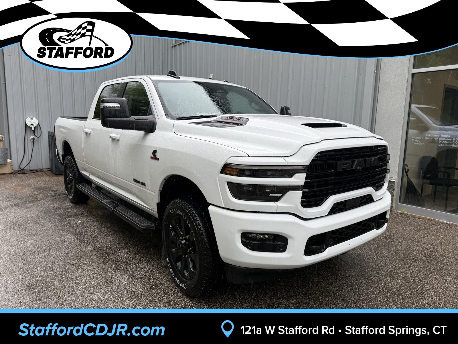 2025 Bright White Ram 3500 LARAMIE CREW CAB 4X4 6'4 BOX Truck