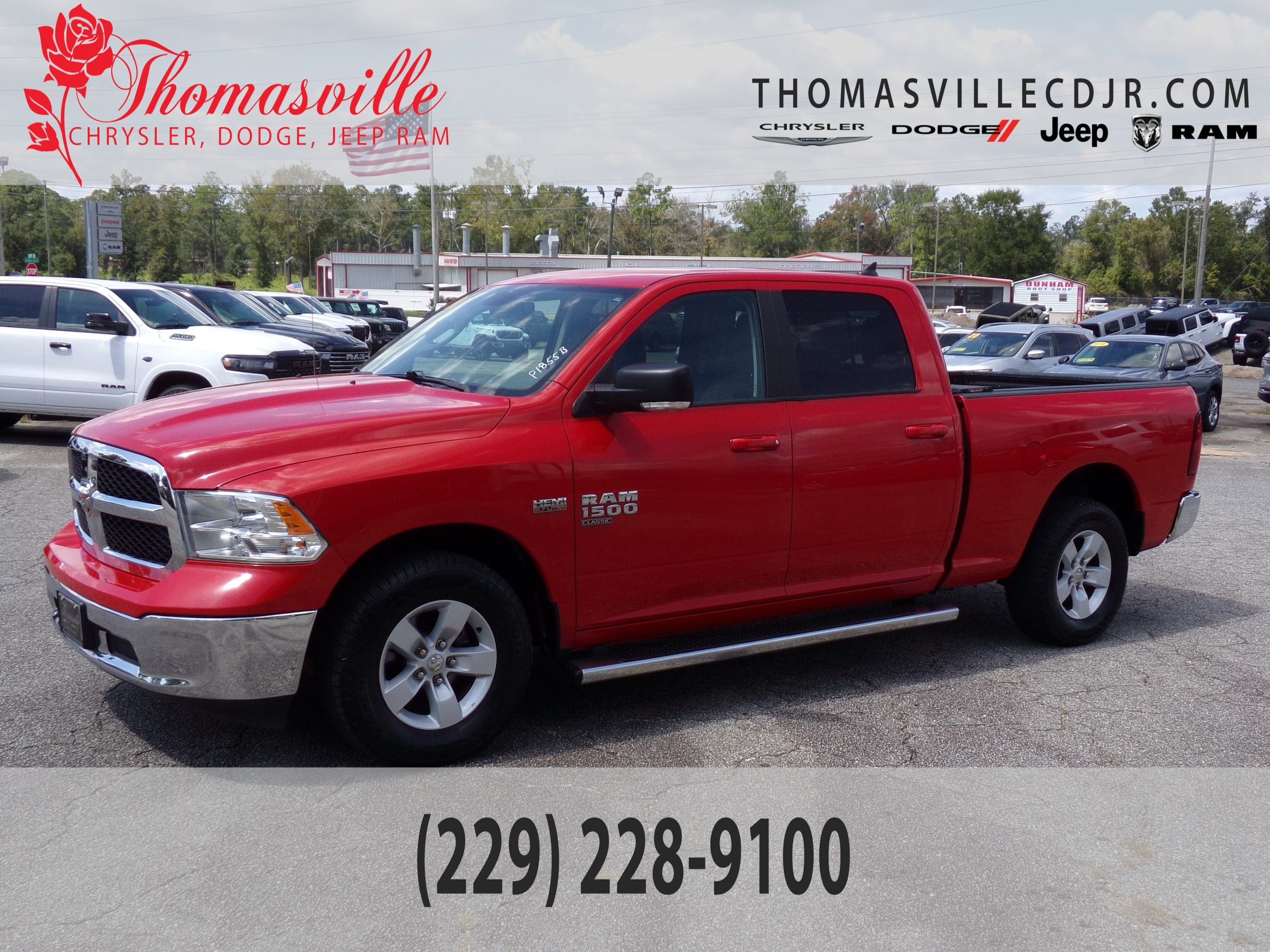 Flame Red Clearcoat 2020 RAM 1500 Pickup Truck  Automatic