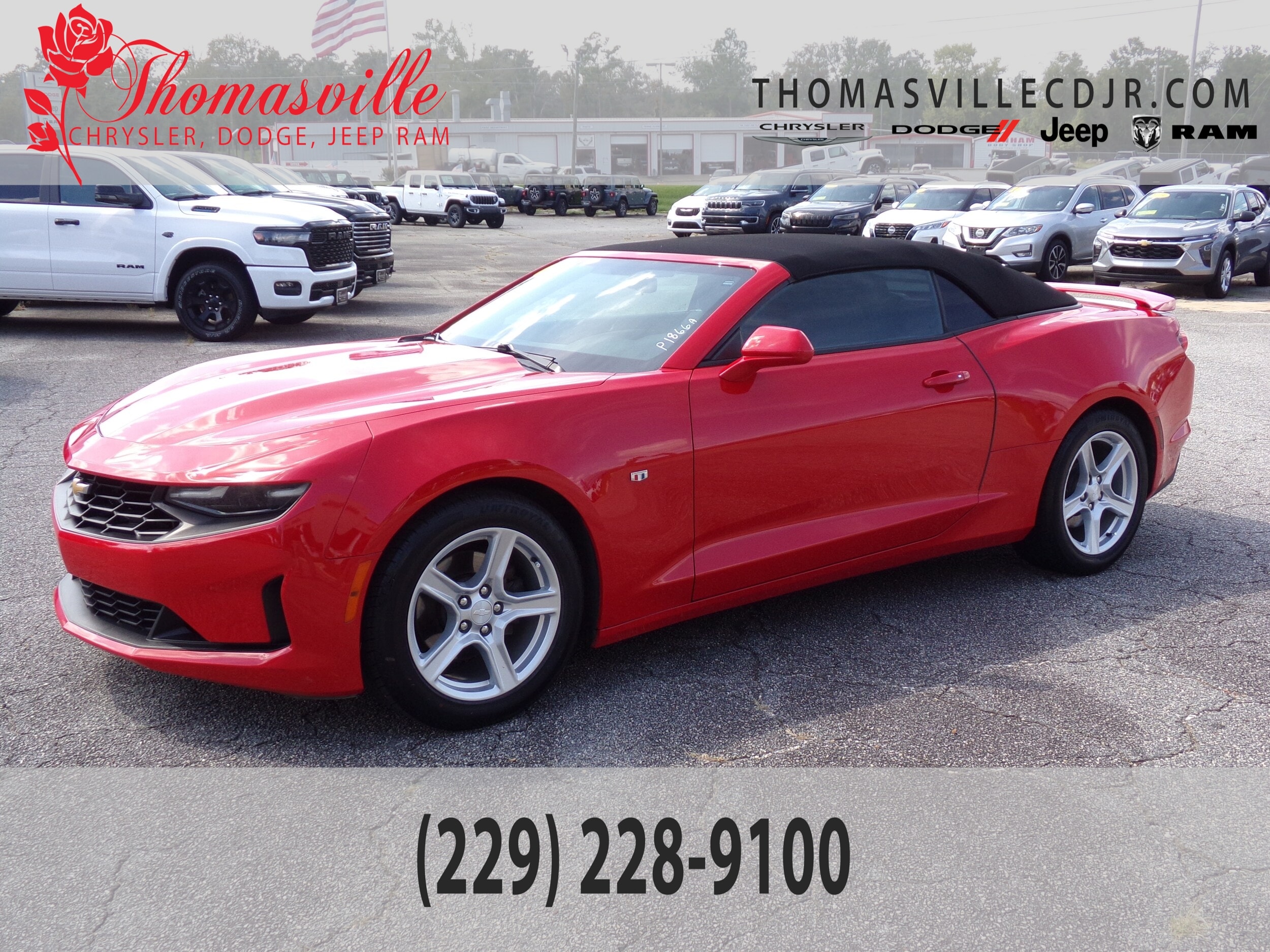 Red Hot 2020 Chevrolet Camaro Convertible Rear-Wheel Drive Automatic