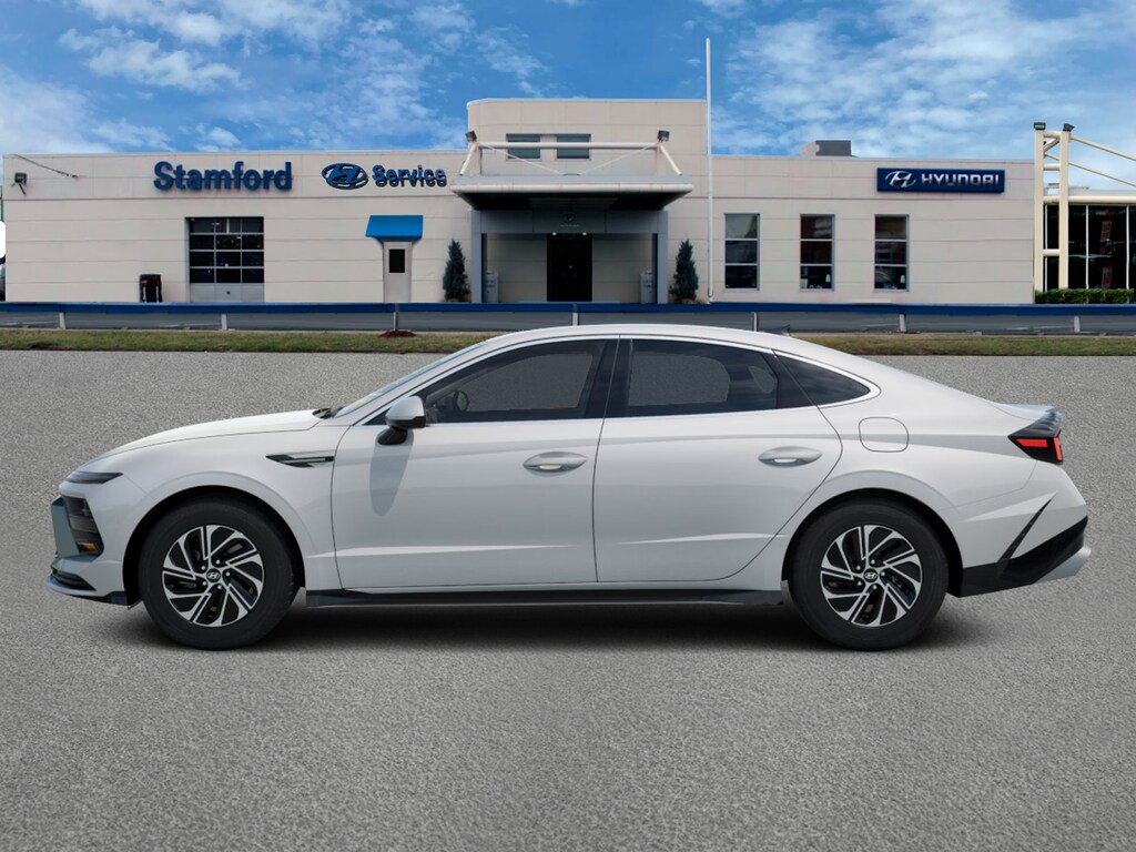 New 2026 Hyundai Sonata Hybrid Blue Sedan
