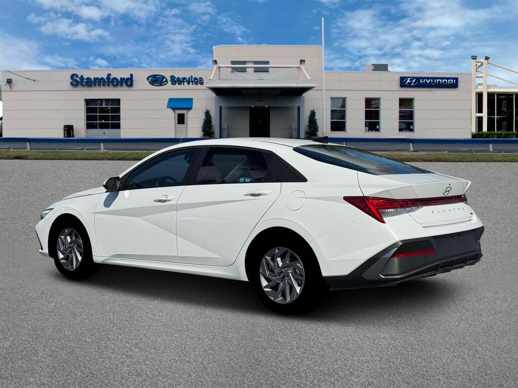 New 2026 Hyundai Elantra Hybrid Blue Sedan