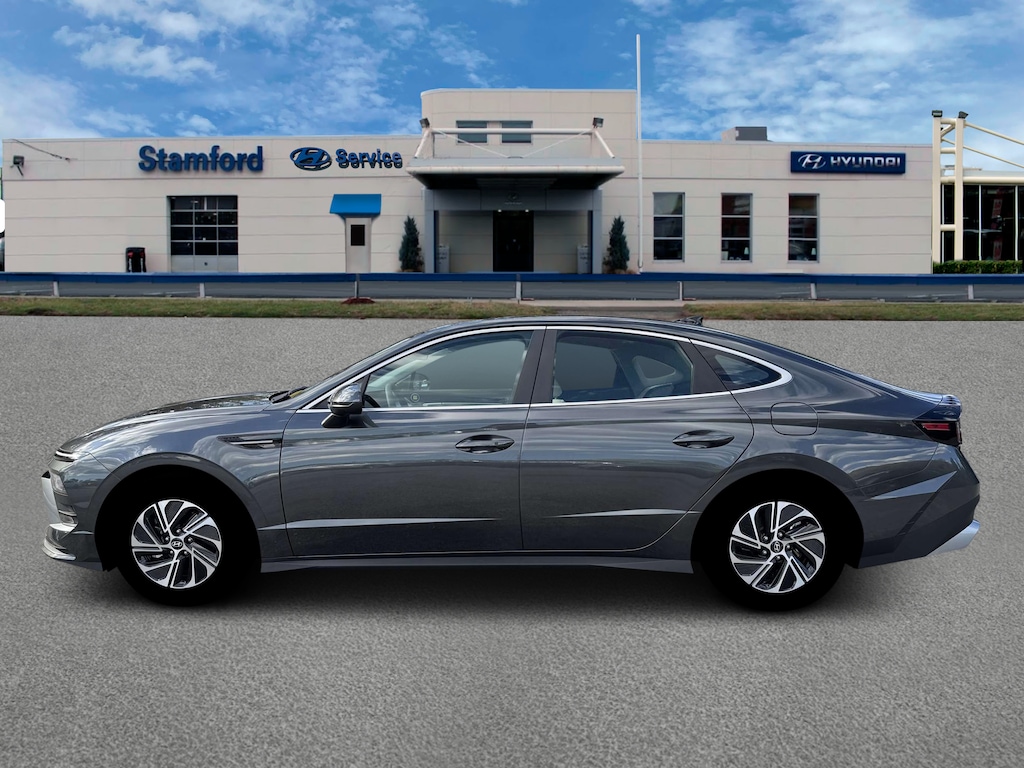 New 2026 Hyundai Sonata Hybrid Blue Sedan