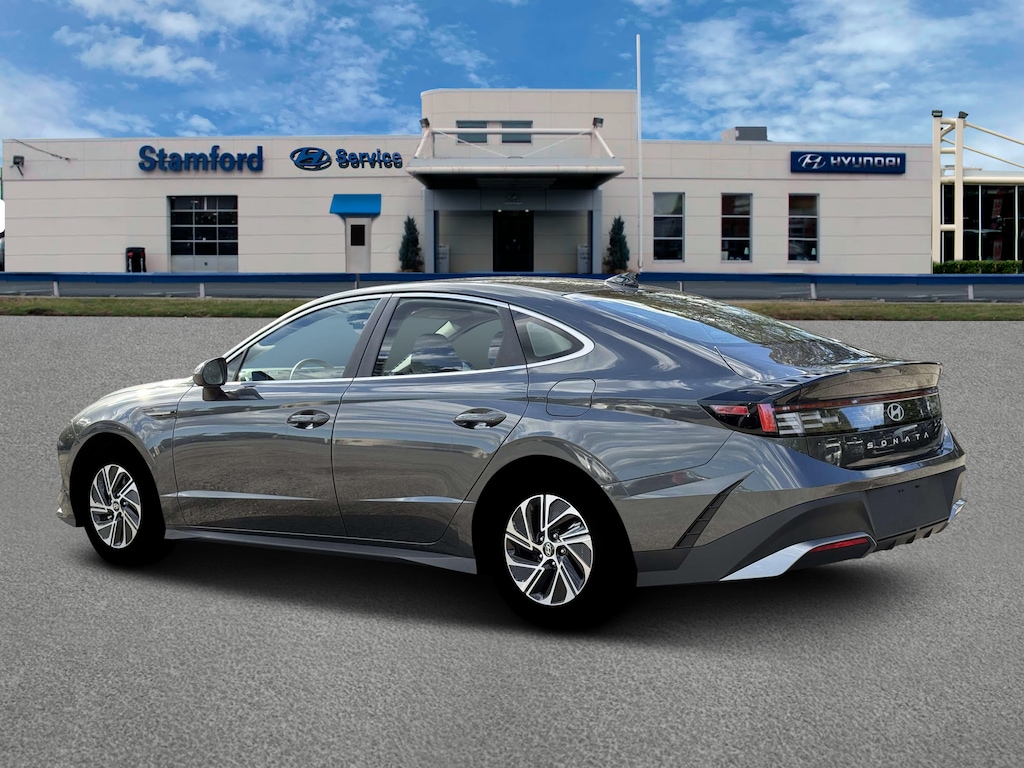 New 2026 Hyundai Sonata Hybrid Blue Sedan