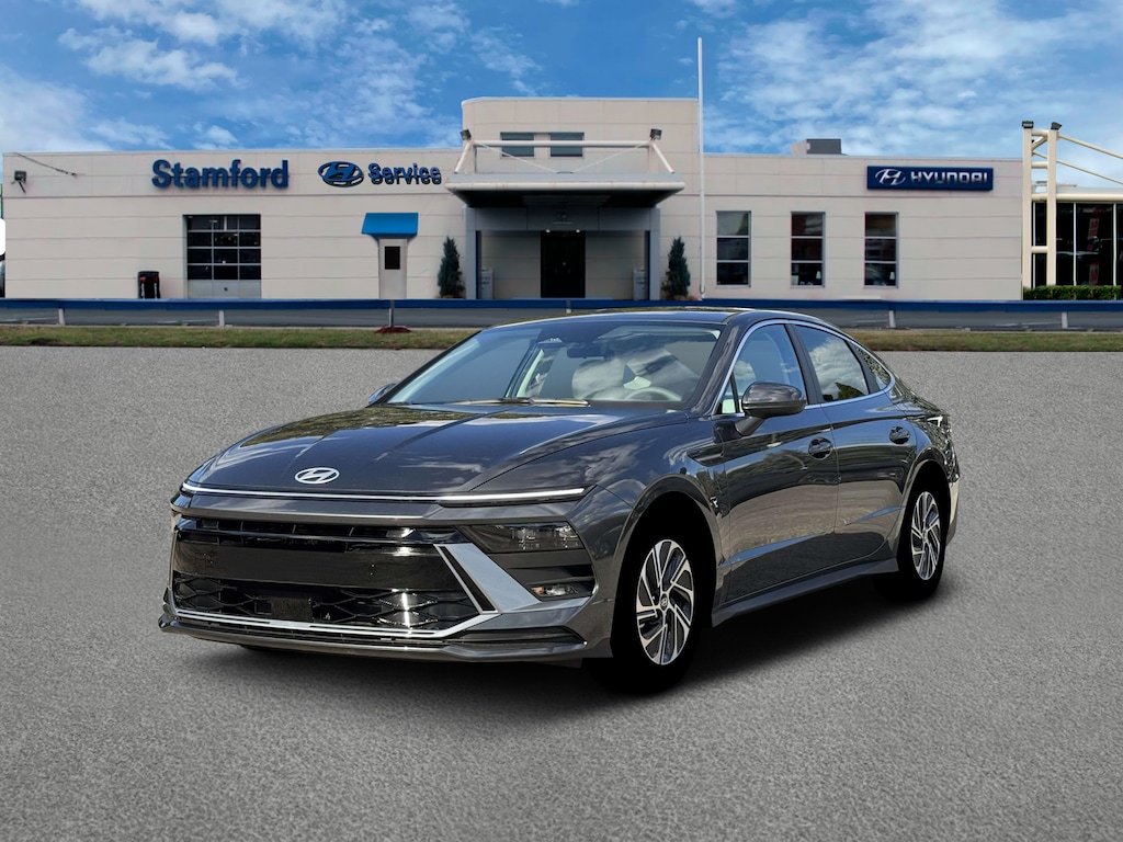 New 2026 Hyundai Sonata Hybrid Blue Sedan
