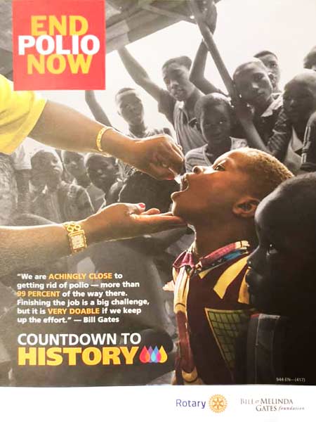 End Polio Now flyer