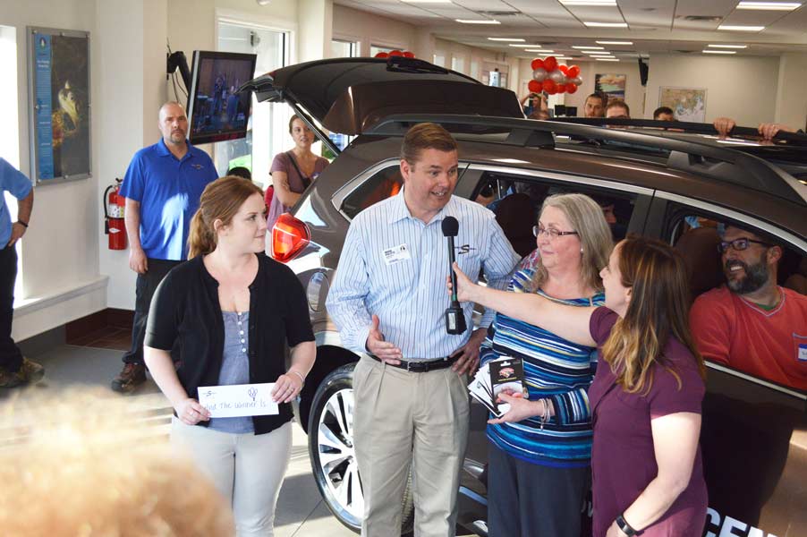 Addie, Mark, Debbie Murray of Hannaford, and WABI talk Teacher Appreciation