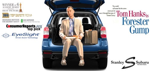 Forester Gump photo manipulation