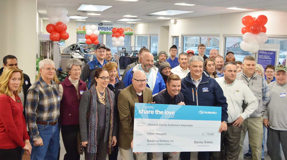 A bunch of folks with the big check!