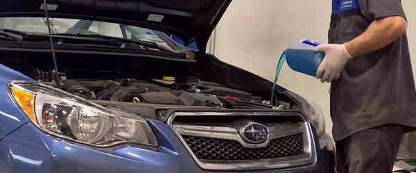 Changing fluids on a Subaru