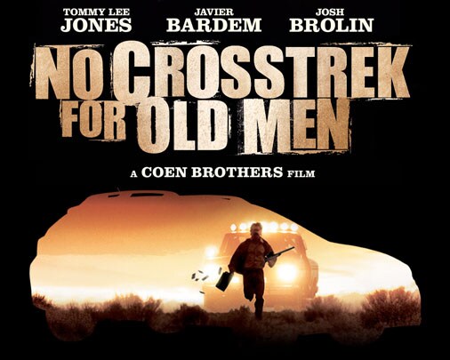 No Crosstrek for Old Men photo manipulation