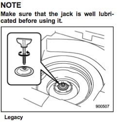 Legacy jack bucket - note: make sure that the jack is well lubricated before using it