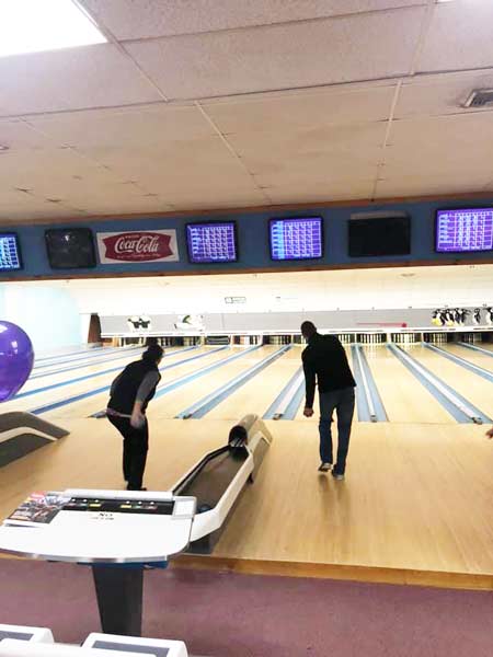 Stanley Subaru crew taking bowling very serious