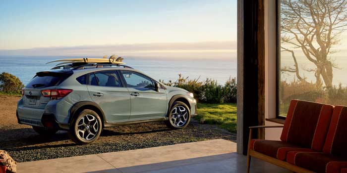 Crosstrek by the sea