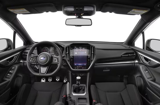Subaru WRX dashboard view