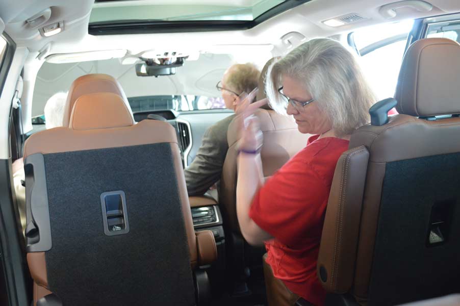 Guests explore the Ascent interior