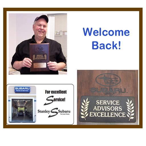 Welcome back, Dave