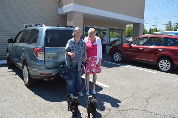 SPCA adoption event adopted dogs