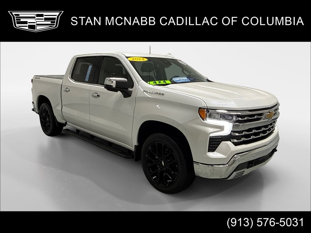 Certified 2024 Chevrolet Silverado LTZ Crew Cab 4x4 5.3L V8 1 Owner Crew Cab