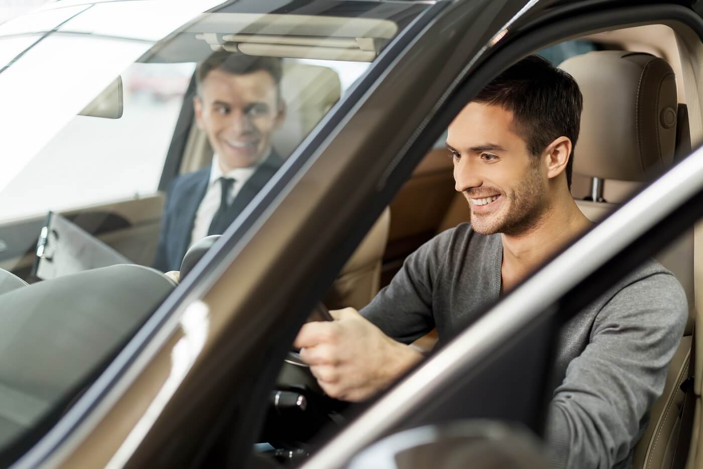 Man Taking a Test Drive