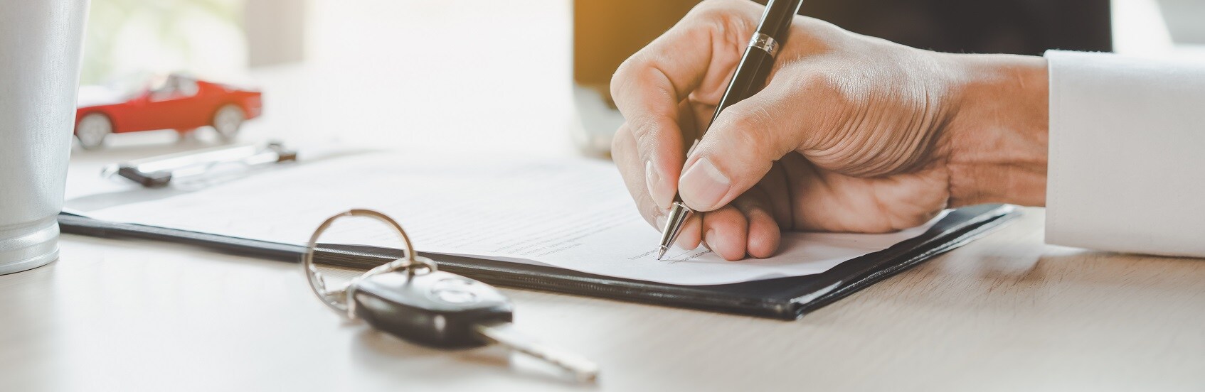 Signing Lease Deal