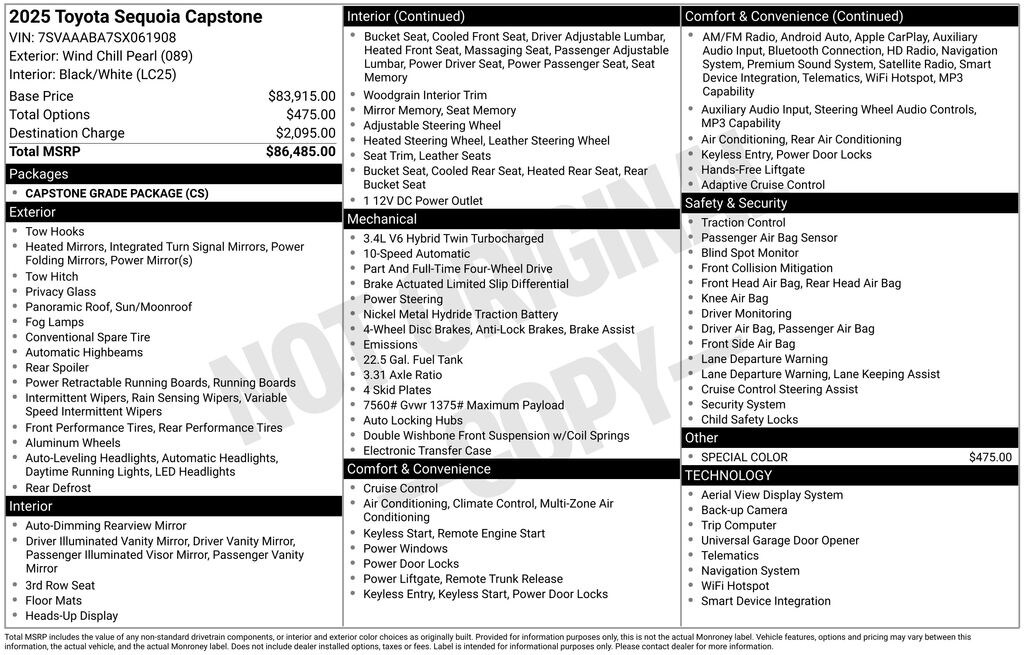 Used 2025 Toyota Sequoia Capstone SUV