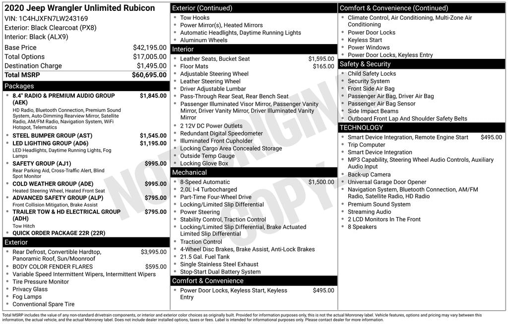 Used 2020 Jeep Wrangler Unlimited Rubicon SUV