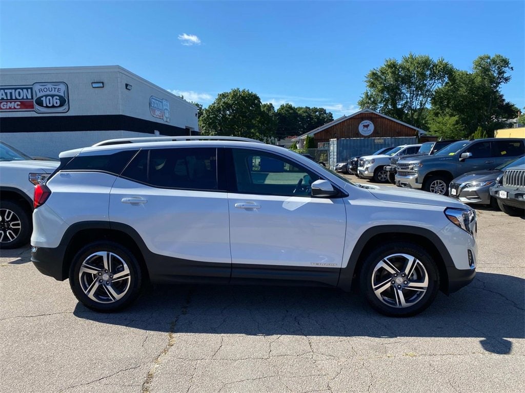 Used 2021 GMC Terrain SLT with VIN 3GKALVEV6ML327934 for sale in Mansfield, MA