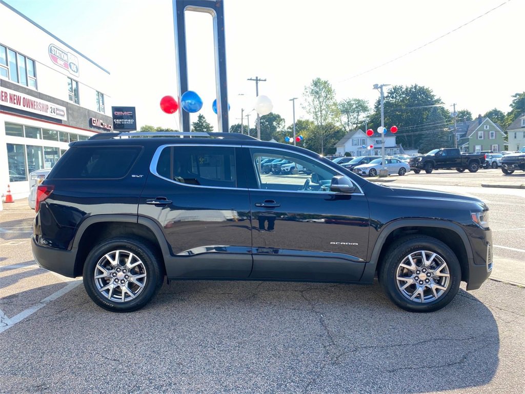 Used 2021 GMC Acadia SLT with VIN 1GKKNUL43MZ137763 for sale in Mansfield, MA