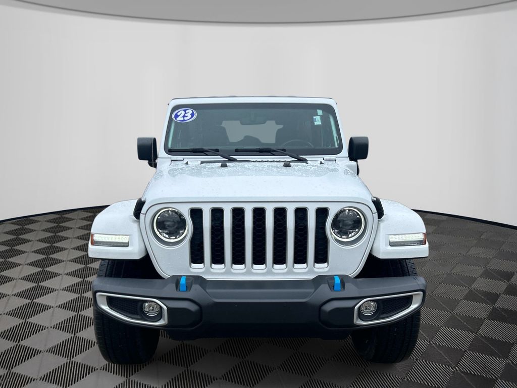 Used 2023 Jeep Wrangler 4xe Sahara 4XE with VIN 1C4JJXP6XPW604666 for sale in Mansfield, MA