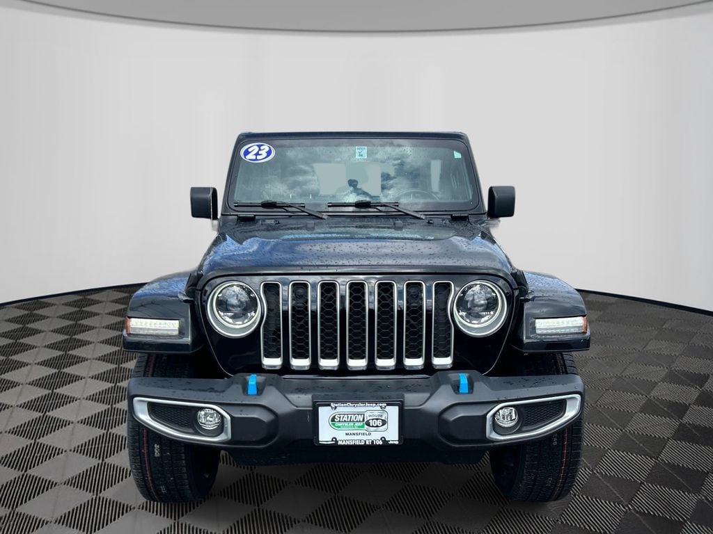 Used 2023 Jeep Wrangler 4xe Sahara 4XE with VIN 1C4JJXP68PW525142 for sale in Mansfield, MA