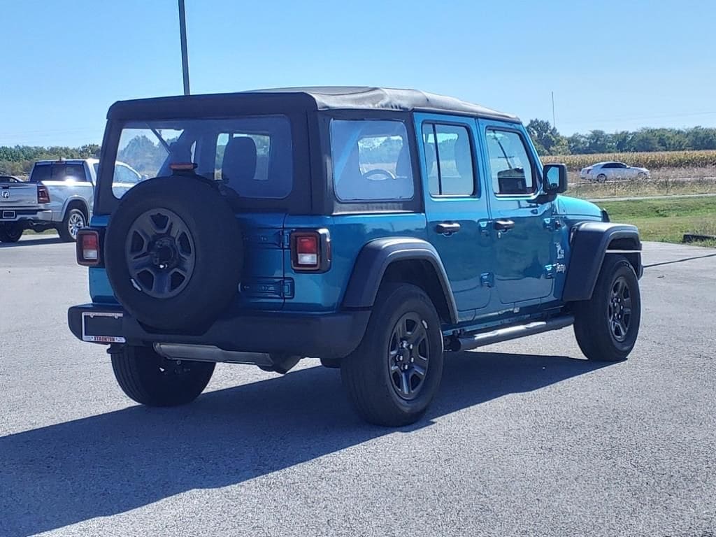 Used 2020 Jeep Wrangler Unlimited Sport with VIN 1C4HJXDN5LW182097 for sale in Staunton, IL