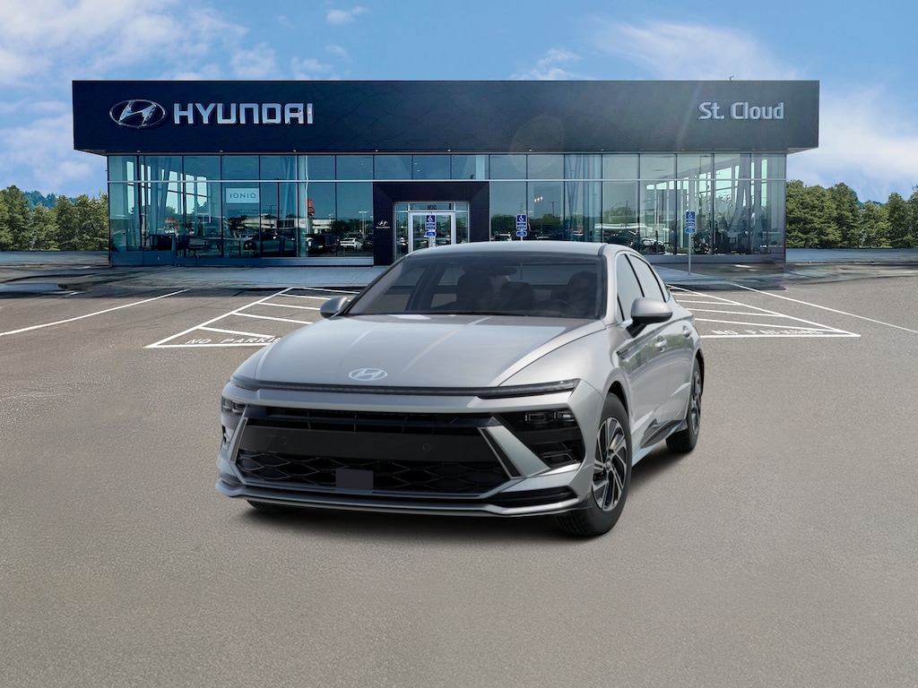 New 2026 Hyundai Sonata Hybrid Blue Sedan