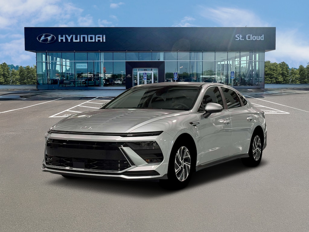 New 2026 Hyundai Sonata Hybrid Blue Sedan