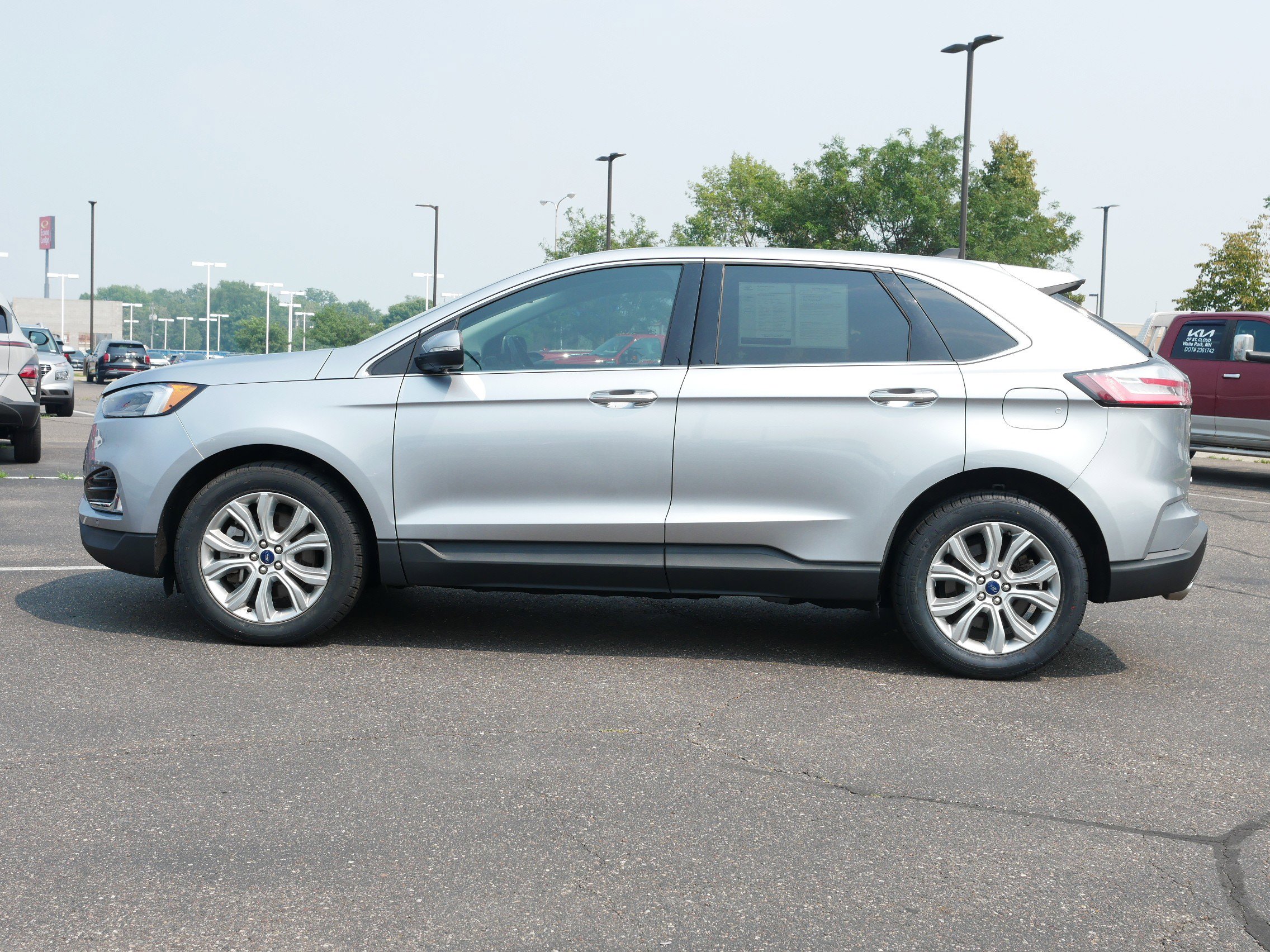 Used 2022 Ford Edge Titanium with VIN 2FMPK4K93NBA09644 for sale in Waite Park, Minnesota