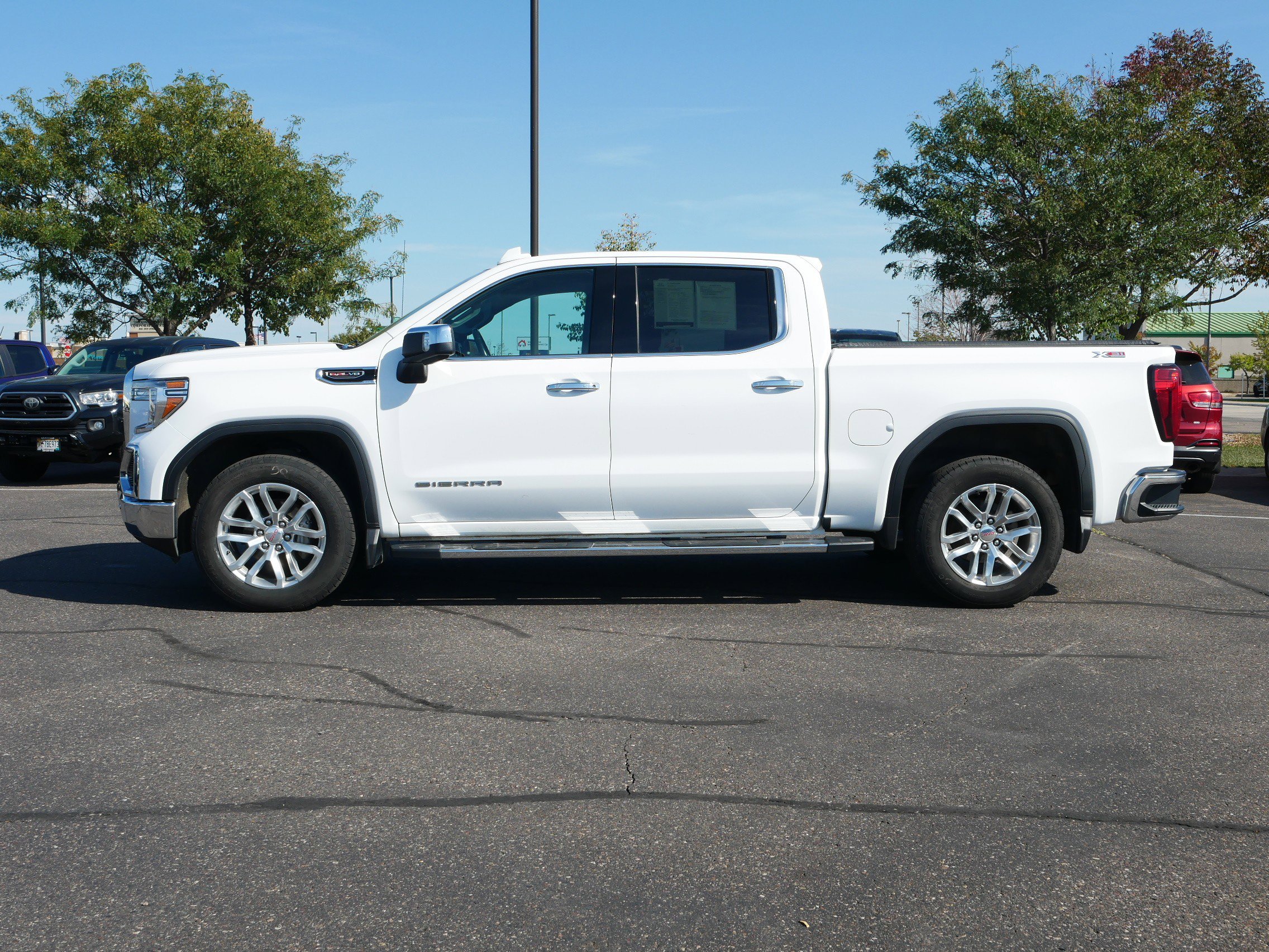 Used 2019 GMC Sierra 1500 SLT with VIN 3GTU9DEL3KG301149 for sale in Waite Park, Minnesota