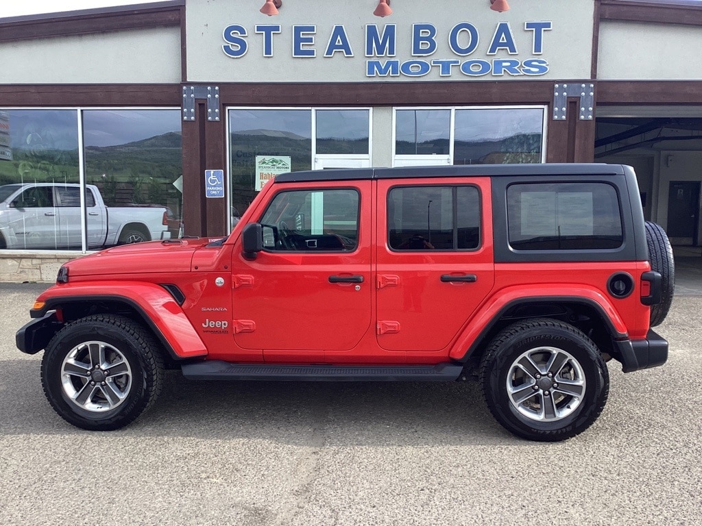 Used 2018 Jeep All-New Wrangler Unlimited Sahara with VIN 1C4HJXEGXJW179225 for sale in Steamboat Springs, CO