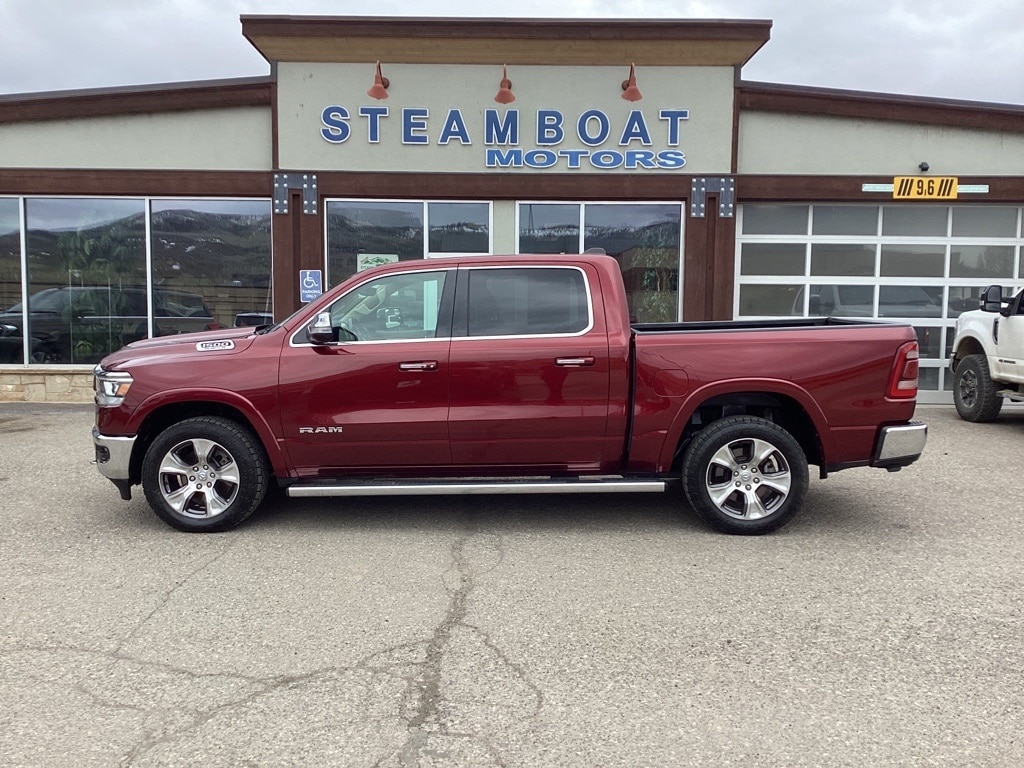 Used 2021 RAM Ram 1500 Pickup Laramie with VIN 1C6SRFJT3MN664352 for sale in Steamboat Springs, CO