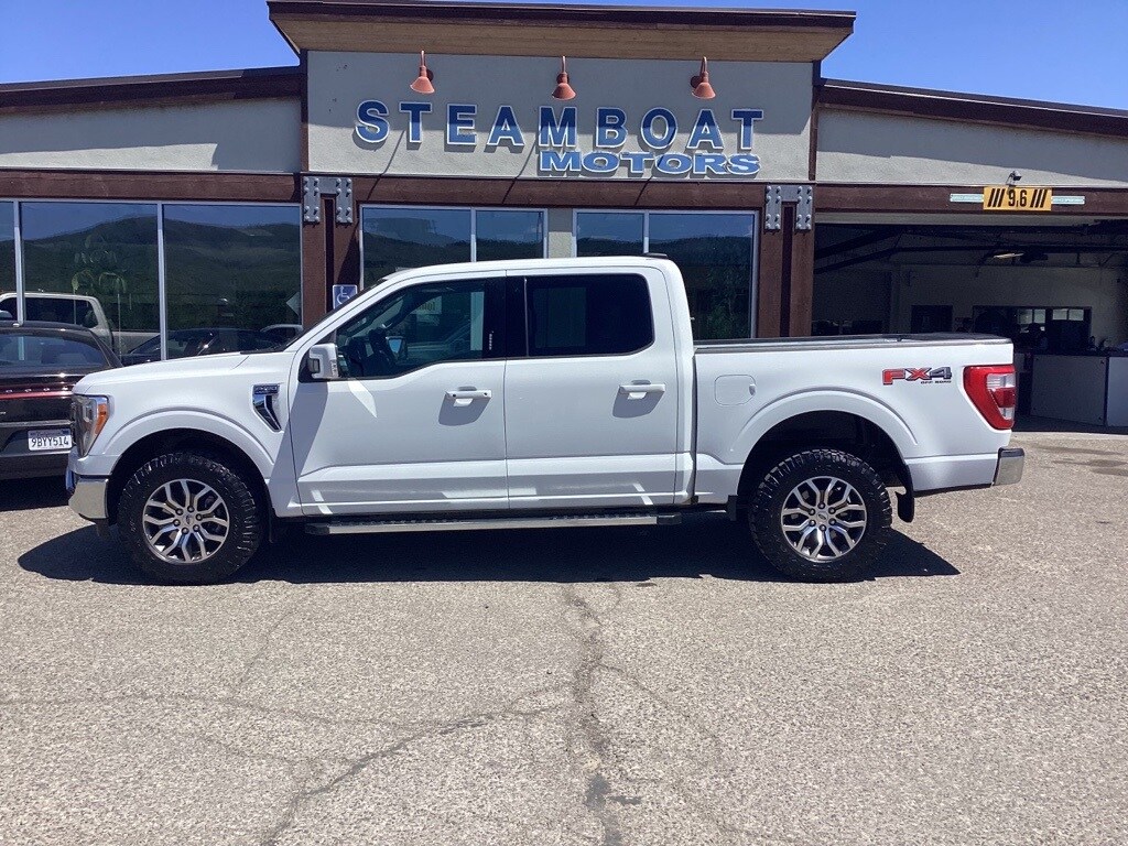 Used 2022 Ford F-150 Lariat with VIN 1FTFW1E84NKD45783 for sale in Steamboat Springs, CO