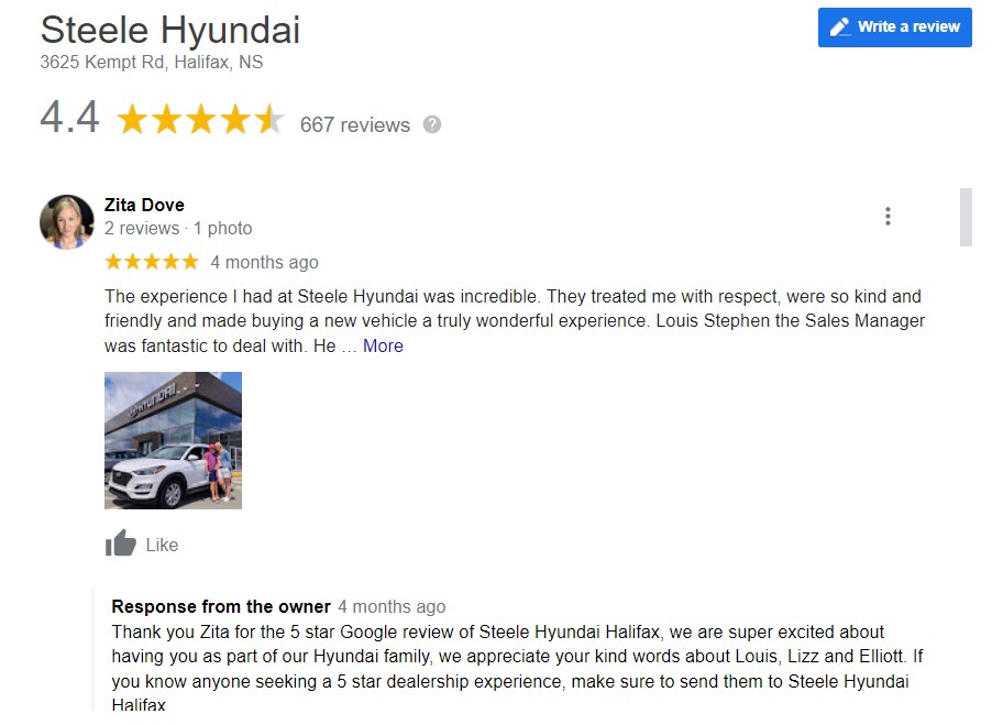 Steele Hyundai Reviews in Halifax, Nova Scotia