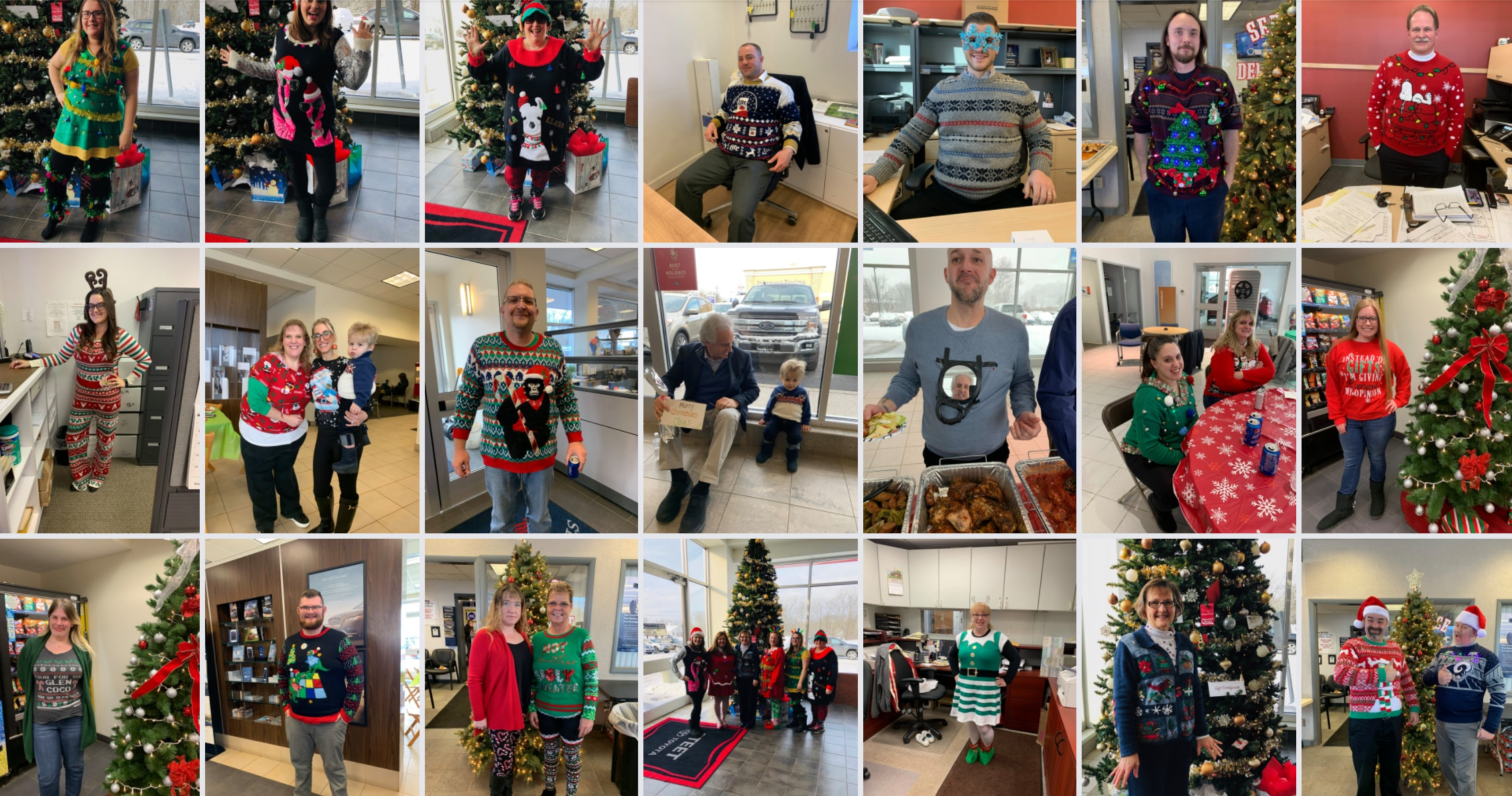 Ugly Christmas Sweater Contest at Steet Toyota of Yorkville! Steet