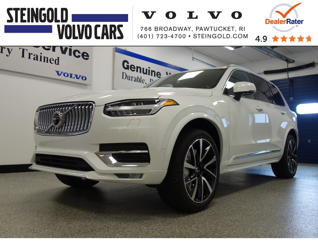 New 2024 Volvo XC90 B6 AWD Ultimate Bright 7 Passenger Crystal White at