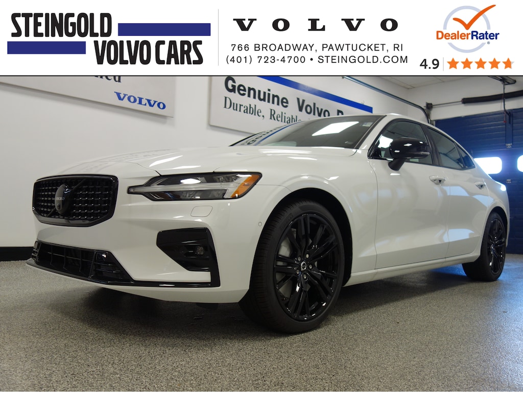 New 2024 Volvo S60 B5 AWD Plus Black Edition Crystal White For Sale in