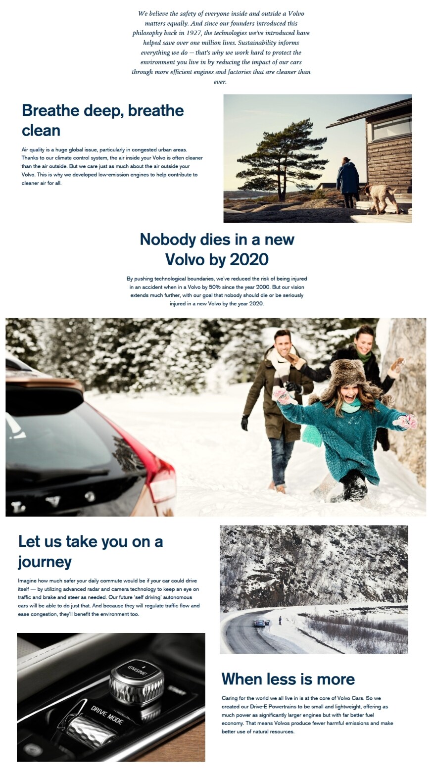 Volvo S60: Economical driving conserves natural resources Volvo S60: Economical driving conserves natural resources