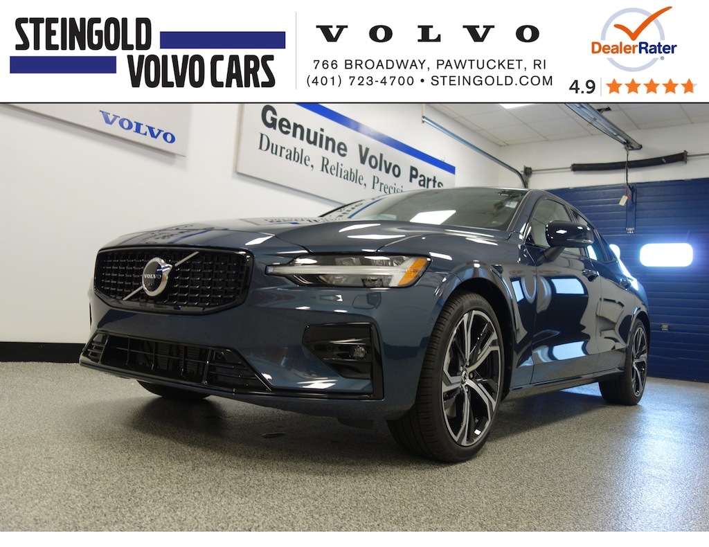 New 2024 Volvo S60 B5 AWD Plus Dark Denim Blue For Sale in Rhode Island