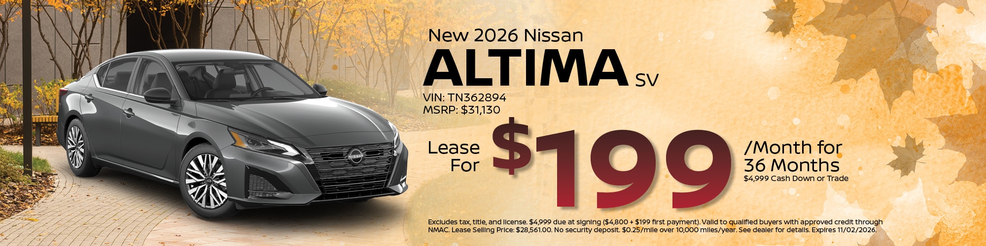 2026 Nissan Altima Offer | Stelly Nissan of Yorktown Heights