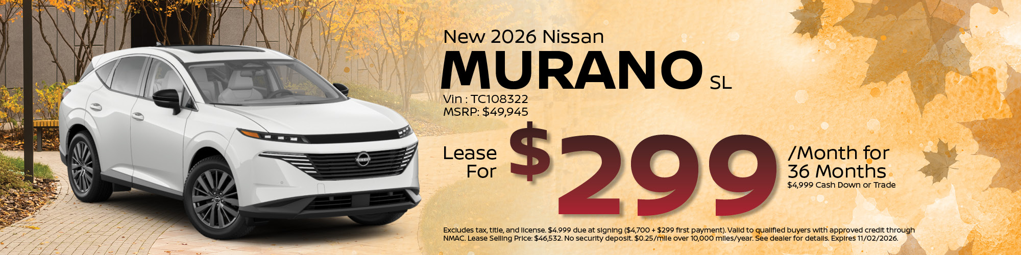 2026 Nissan Murano Offer | Stelly Nissan of Yorktown Heights