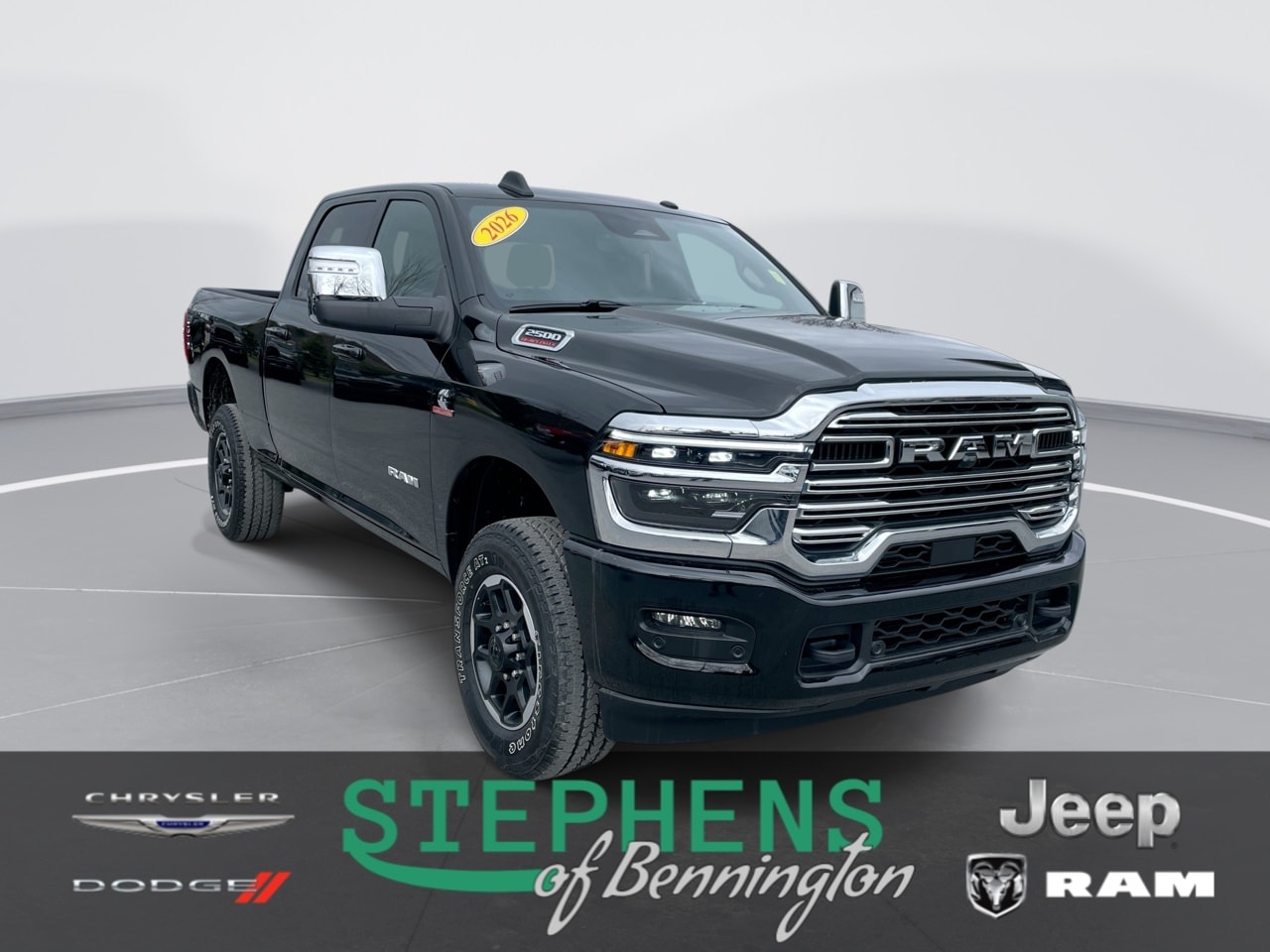 Black 2026 RAM 2500 Laramie Crew Cab 4WD Pickup Truck Four-Wheel Drive Automatic